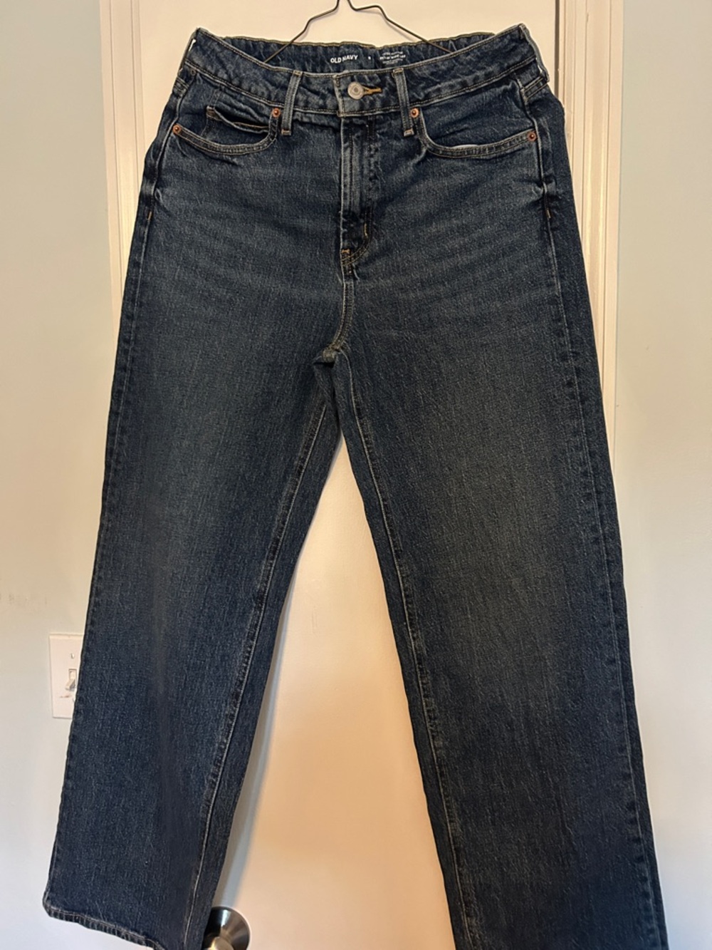 Old Navy Women’s Dark Blue Sky-Hi Wide Leg Jeans